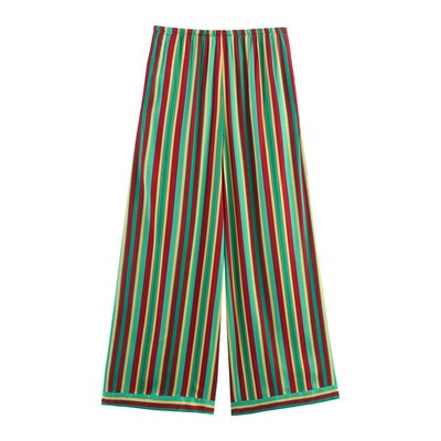 Fashionable and casual versatile striped loose pajamas