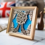 STEREOWOOD Auspicious Wheel Multi-Layer Wall Art,Creative Gifts-3
