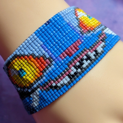Pixel bracelet - derpy tiger