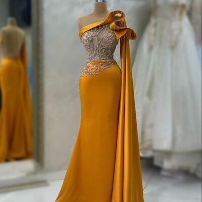 Elegant sheath beading crystals prom dresses evening gowns formal party gowns