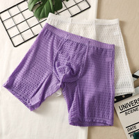 Lace mesh multi-color 3PK Men's sexy underwear sheer breathable sports quick-drying boxer shorts underpants NK29 - Thumbnail 6