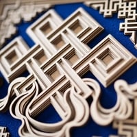 STEREOWOOD Auspicious Knot Multi-Layer, Personalized Ornaments,Creative Gifts - Thumbnail 4