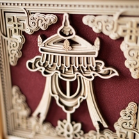 STEREOWOOD Auspicious Parasol Multi-Layer,Personalized Ornaments,Creative Gifts - Thumbnail 5