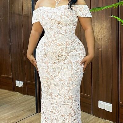 Elegant sheath lace afrcian girls prom dresses evening gowns formal party gowns - Thumbnail 1