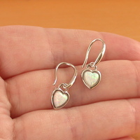 BOXED GIFT SET/Sterling Silver White Opal Heart Pendant & Chain/Opal Necklace/Opal Jewellery/Opal Jewelry/Opal Heart Pendant/October Birthstone/UK - Thumbnail 6