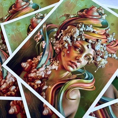 "dolce sorbet" limited edition print by molly gruninger x aea prints