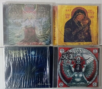 BLOOD OF TYRANTS, BATOUSHKA, DARKSIDE RITUAL, BAEL Cds