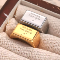 "MIRACLE HAPPENS" LETTER RING - Thumbnail 1