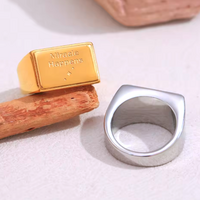 "MIRACLE HAPPENS" LETTER RING - Thumbnail 3