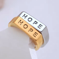 "HOPE" LETTER RING - Thumbnail 2