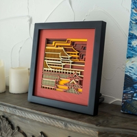 STEREOWOOD China Multi-Layer Wooden Wall Art, Creative Gifts, Laser Cut - Thumbnail 5