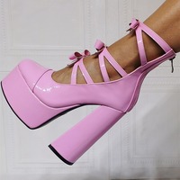 Hollow Bowknot High Heels Pumps - Thumbnail 1