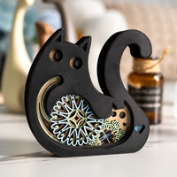 STEREOWOOD Love Cats Customizable Engraved Gift for Couples - Thumbnail 2
