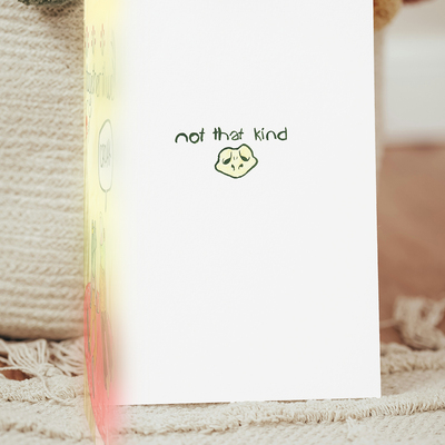 Anniversary card with loving frogs