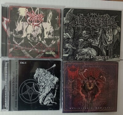 REAPER SCYTHE , JEZABEL, LEGIONES DE METAL, MAHAKALA Cds