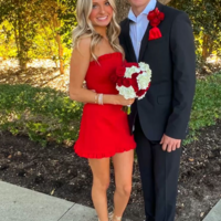 Cute Red Strapless Short Homecoming Dresses,Birthday Dresses - Thumbnail 1