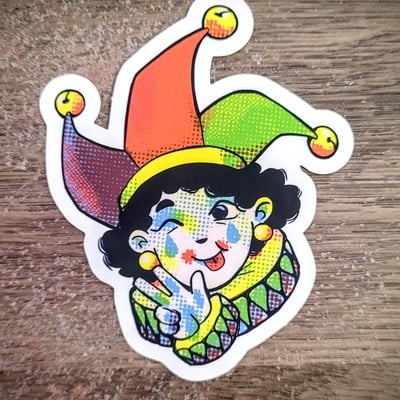 Clown girl sticker 1