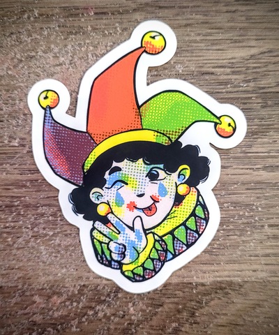Clown Girl Sticker 1