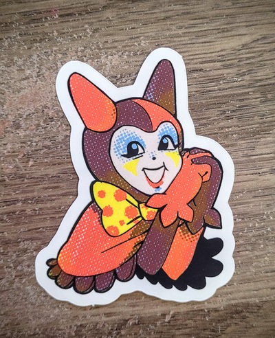 Clown Girl Sticker 2