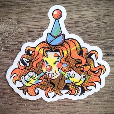 Clown girl sticker 3
