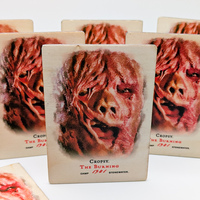 Cropsy - The Burning - Horror Movie - Custom Wooden Trading Card - Thumbnail 1