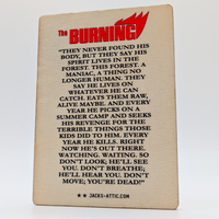 Cropsy - The Burning - Horror Movie - Custom Wooden Trading Card - Thumbnail 3