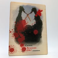 Cropsy - The Burning - Horror Movie - Custom Wooden Trading Card - Thumbnail 6