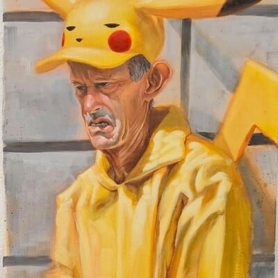 Painting by moi martos "it wasn't a game"