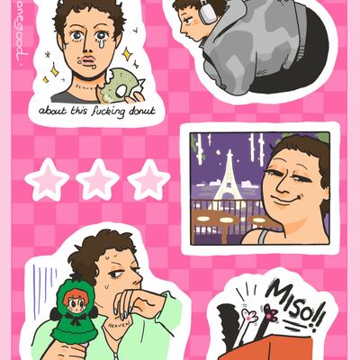 Vanilla mace sticker sheet