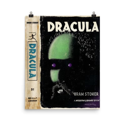 Dracula modern library  1950s cover 16x20 poster