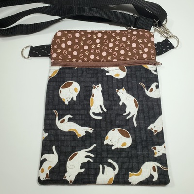 Calico cats crossbody bag