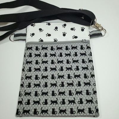 Black Cat Parade Crossbody Bag