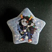 Homestuck - Troll Star Pin - Thumbnail 4
