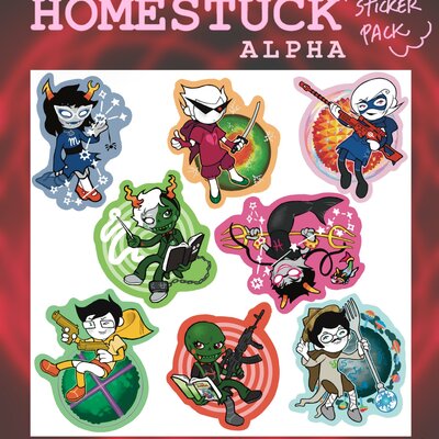 Homestuck: alpha kids sticker pack