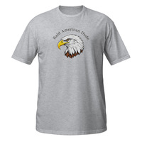 Bald American Dude Short-Sleeve Unisex T-Shirt Patriotic Eagle USA America Hair - Thumbnail 12