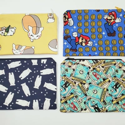 Zipper pouches (assorted)