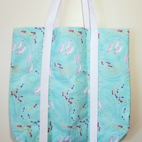 Seafoam Narwhals Totebag - Thumbnail 1