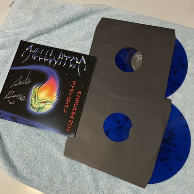 Syzygial miscreancy 2 lp (blue splatter) gatefold foad records