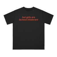 Free Shipping-HOT GIRLS ARE LACTOSE INTOLERANT TEE - Thumbnail 2