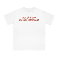 Free Shipping-HOT GIRLS ARE LACTOSE INTOLERANT TEE - Thumbnail 1