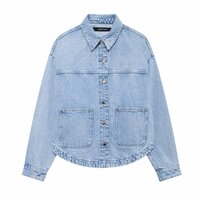 Fashionable patchwork denim jacket - Thumbnail 3