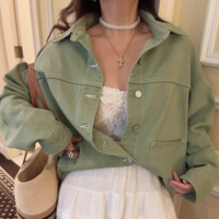 Fashionable patchwork denim jacket - Thumbnail 7