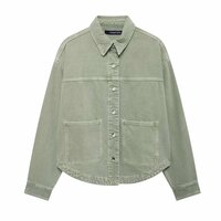 Fashionable patchwork denim jacket - Thumbnail 8