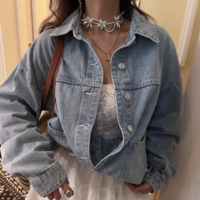 Fashionable patchwork denim jacket - Thumbnail 9