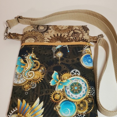 Steampunk animals crossbody bag