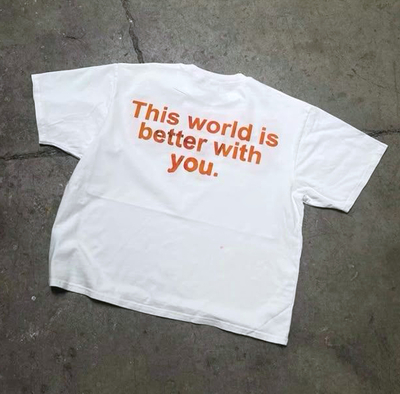 Free Shipping-THIS WORLD IS BETTER WITH YOU TEE