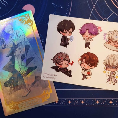 Lads xavier tarot and sticker set