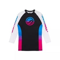 Hot Sale Custom Premium Design Shoyoroll Retro Gradient Rash Guard LS with Short