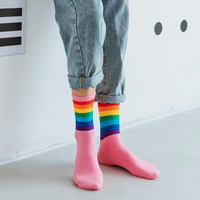 COLORFUL RAINBOW SOCKS SET/5 PCS - Thumbnail 4