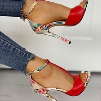 Women's stiletto peep-toe sandals 3 colors - Thumbnail 5